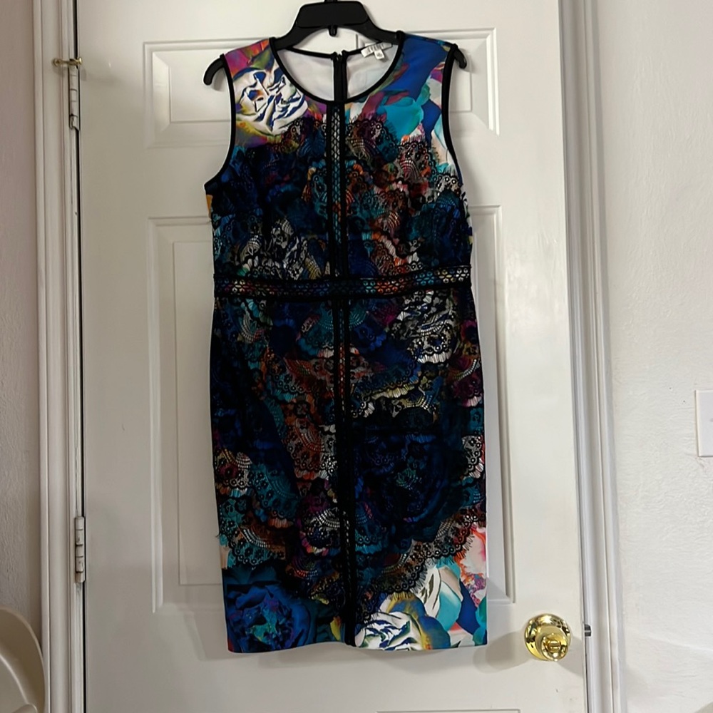 Spense Lace Covered Front Floral Print